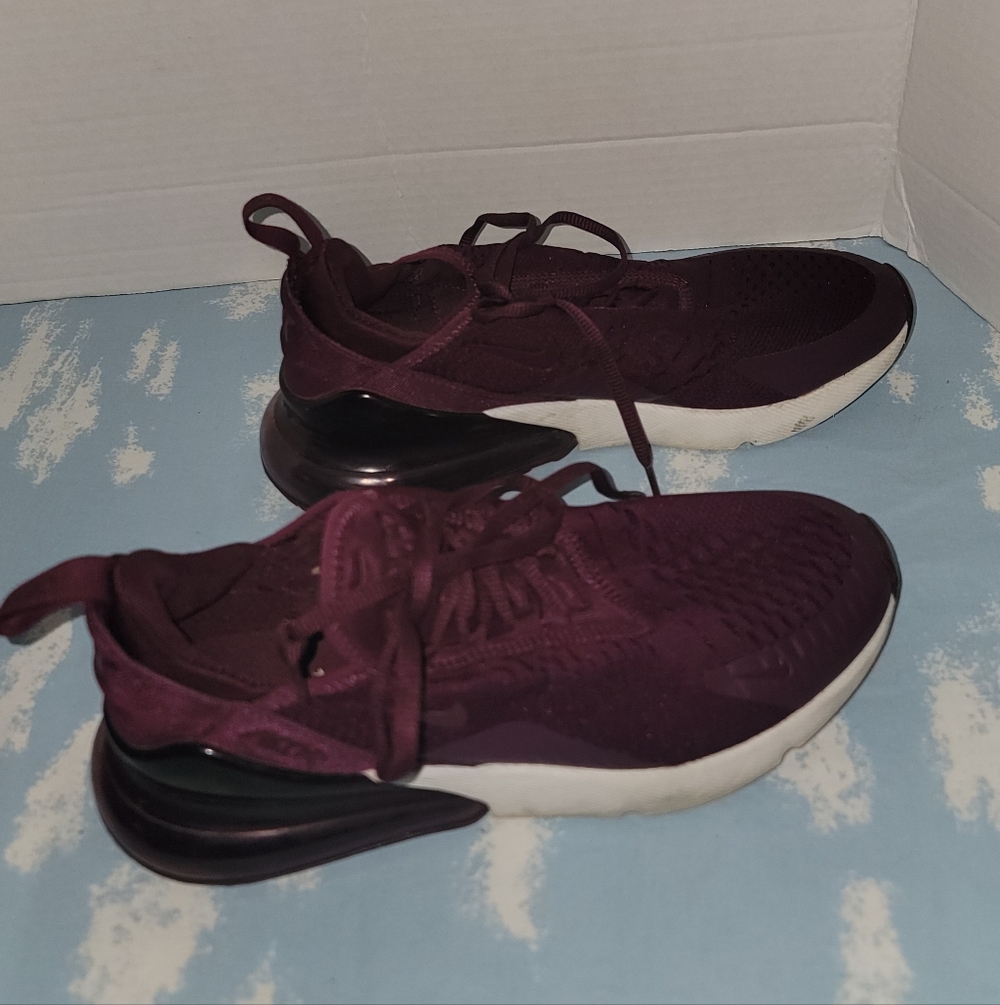 Nike Women’s Burgundy Athletic Sneakers - Comfortable Lace-Up Running Shoes - Picture 3 of 6